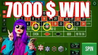 7000 $ WIN  | Roulette win | Best Roulette Strategy | Roulette Tips | Roulette Strategy to Win