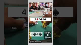 K4 suit – steal oppor. set mine avoided – 2/3 NLH -#pokerbrandon #poker #pokerstrategy  #badbeat