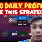 500 DAILY PROFIT | USING ESKALERA STRATEGY | HOW TO WIN IN BACCARAT | BACCARAT