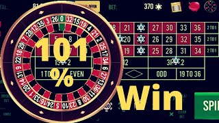 101% winning strategy at roulette…🌼🌹🌼