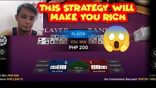 BACCARAT SESSION: 500 PROFIT DAILY USING ESKALERA STRATEGY | BACCARAT STRATEGY