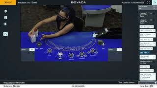 Bovada Blackjack starting with $60