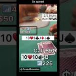 1010 – set slow play – 2/3 NLH – #pokerbrandon #poker #pokerstrategy  #badbeat #pokertips #pokerHand