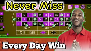 🌾🌹Never Miss Every Day Win 🌹🌾 | Roulette Strategy To Win | Roulette