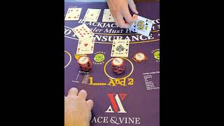 blackjack ACES VS AN ACE🤔🤔🤔🤔🤔