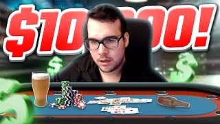 WINNING A $10,000 Poker Tournament During PRE-DRINKS