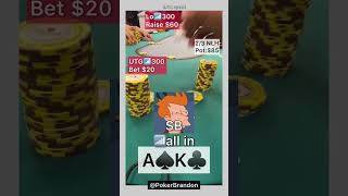AK off – semi risk squeeze – #pokerbrandon #poker #pokerstrategy  #badbeat #pokertips #pokerhands