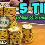 5 Unique TIPS to BEAT Low Stakes Poker! | Poker Vlog #48