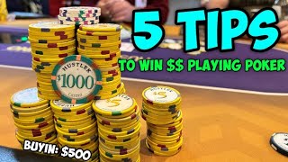 5 Unique TIPS to BEAT Low Stakes Poker! | Poker Vlog #48