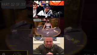 Dana White playing blackjack