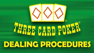 Dealing Three Card Poker training