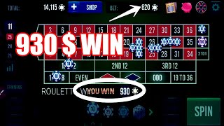 930 $ WIN ON ROULETTE | Best Roulette Strategy | Roulette Tips | Roulette Strategy to Win