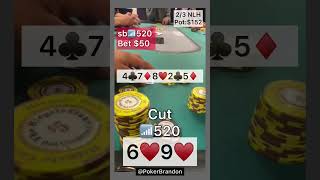 69 suit – Simple Value – #pokerbrandon #poker #pokerstrategy  #pokerreels #pokertips #pokerHand #aa