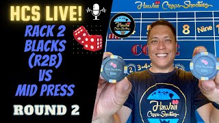 Which Craps Pressing Strategy is the Best? Rack 2 Blacks vs Mid Press Round 2