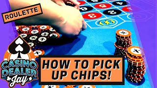 Roulette Chipping – How To Pick Up Chips – Tips – CASINO DEALER