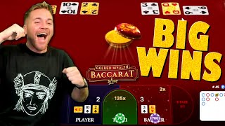 BIG WINS on Golden Wealth Baccarat!