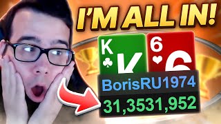 WINNING $15,000 ALL-IN With King High!