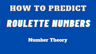 Roulette Strategy how to predict numbers