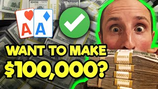 Earn $100,000 A YEAR Playing POKER With These TOP TIPS!