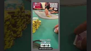 AK off – too tight ? – #pokerbrandon #poker #pokerstrategy  #pokerreels #pokertips #AA  #pokerhands