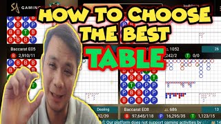 HOW TO CHOOSE TABLE FOR ESKALERA/MARTINGALE STRATEGY