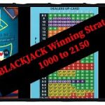 BLACKJACK winning Strategy. 1000 to 2150.