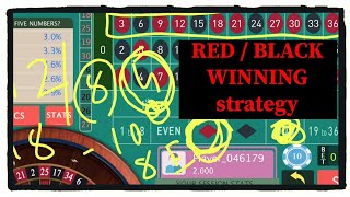 RED AND BLOCK Roulette Winning Strategy ( New way to win Roulette )