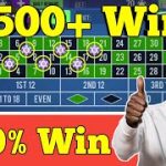 🌹1500+ Win 100% Winning 🌹 | Roulette Strategy To Win | Roulette