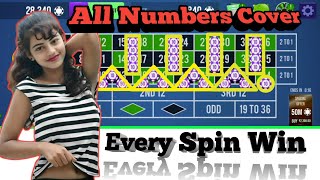 🌹All Numbers Cover🌹 Every Spin Win | Roulette strategy To Win | Roulette
