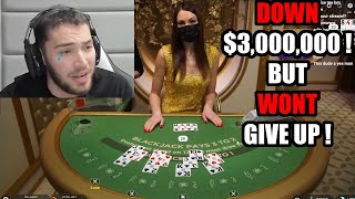 Down $3,000,000 Adin Ross Goes To BlackJack !!!