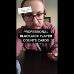 Professional blackjack player counts cards