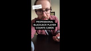 Professional blackjack player counts cards