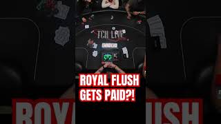 No Way ROYAL FLUSH Gets PAID! 💰🔥 #shorts #poker