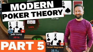 PART 5!!! How to Use MODERN POKER THEORY – $25,000 Buy-in Super High Roller!
