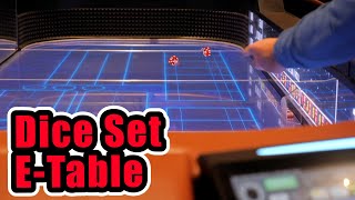 Craps Players Dice Setting on Electronic Table