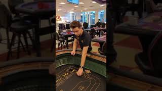 How to handle dice on a craps table #casino #craps