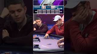 Painful Coin Flip at $50,000 Poker Tournament Final Table! #shorts