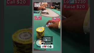 A10 o – punt – #pokerbrandon #poker #pokerstrategy  #pokerreels #pokertips #AA  #pokerHands #aces