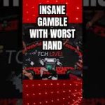 WORST Hand Gambles ALL IN for $35,000 #poker #pokerpro #pokerstars #pokeronline