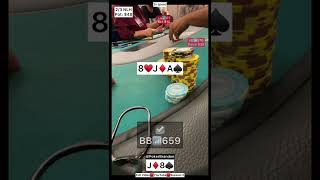 J8 o – really? – #pokerbrandon #poker #pokerstrategy  #pokerreels #pokertips #AA  #pokerHands #aces