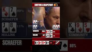 Poker Player Sniffs A Grapefruit For Information? 🤨 #Shorts #BrandonSchaefer
