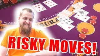 🔥RISKY MOVES!🔥 10 Minute Blackjack Challenge – WIN BIG or BUST #141