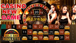 GOLD BAR ROULETTE LIVE | CASINO LIGHTING ROULETTE WINNING STRATEGY | ONLINE EARNING GAME 🎯