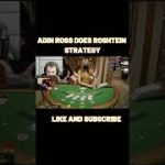 ADIN ROSS USING ROSHTEIN BLACKJACK STRATEGY TO WIN #shorts #adinross #roshtein