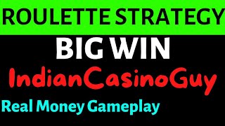 💯 % profit roulette strategy | big win | live casino | IndianCasinoGuy