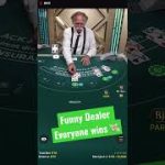 Funny Blackjack Dealer PointsBet Always Win with this Guy #blackjack #pointsbet #shorts