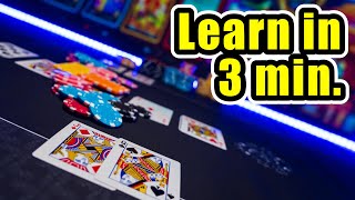 Learn How to Play Texas Holdem Poker in 3 minutes