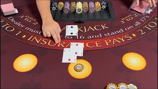 Blackjack | $125,000 Buy In | EPIC High Stakes Blackjack Session! Splits, Doubles & Back To Back 21!