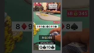 Q10 s – promotion play – #pokerbrandon #poker #pokerstrategy  #pokerreels #pokertips #AA  #pokerbob