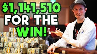 $1,141,510 For 1st! $10,000 Main Event Final Table Review With Evan Jarvis!